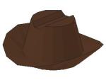 Lego Minifigure Hat, Cowboy, brown