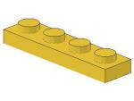 Lego Platte 1 x 4 (3710) gelb