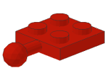 Lego Plate, modified 2 x 2 (3731) red