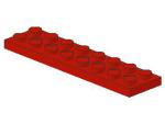 Lego Technic Plate 2 x 8 (3738) red
