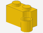 Lego Hinge Brick 1 x 4 (3831) yellow