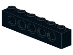 Lego Technic Brick 1 x 6 (3894) black