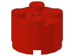 Lego Stein, rund 2 x 2 x 1 (3941) rot