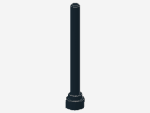 Lego Antenne 4H (3957b) schwarz