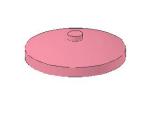 Lego Dish 4 x 4, inverse (3960) pink