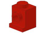 Lego Stein, modifiziert 1 x 1 x 1 (4070) rot