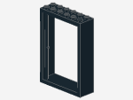 Lego Door Frame 2 x 6 x 7 (4071) black