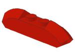 Lego Slope Stone, curved 4 x 1 (40996) red