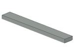 Lego Tile 1 x 8 (4162) light gray