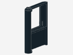 Lego Door 1 x 4 x 5 (4182) right, black