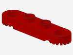 Lego Technic Platte 1 x 4 (4263) rot