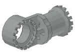 Lego Technic Axle and Pin Connector (4273) without Slot, light gray