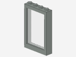 Lego Fenster 1 x 4 x 5 (4347) hell grau