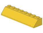 Lego Slope Stone 45° 2 x 8 x 1 (4445) yellow