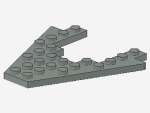 Lego Wedge Plate 8 x 4 (4475) light gray