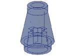 Lego Cone 1 x 1 (4589) transparent dark blue