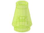 Lego Cone 1 x 1 (4589) transparent neon green