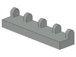 Lego Hinge Tile 1 x 4 (4625) light grau