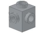 Lego Brick, modified 1 x 1 x 1 (4733) light bluish gray