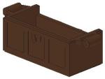 Lego Treasure Cest, Bottom (4378b) brown