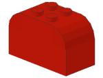 Lego Slope Stone, curved 4 x 2 x 2 (4744) red