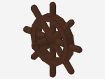 Lego Boat, Steering Wheel (4790) brown