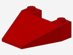 Lego Wedge 4 x 4 (4858) red
