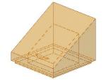 Lego Slope Stone 30° 1 x 1 x 2/3 (54200) transparent orange