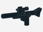 Lego Minifigur Gewehr SW Blaster (57899) schwarz