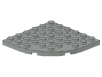 Lego Platte 6 x 6, rund (6003) Rundecke, hell grau