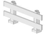 Lego Zaun 1 x 8 x 2 2/3 (6079) weiß