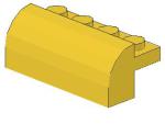 Lego Slope Stone, curved 2 x 4 x 1 1/3 (6081) yellow