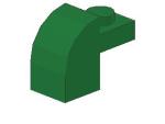 Lego Slope Stone, curved 2 x 1 x 1 1/3 (6091) green