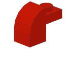 Lego Slope Stone, curved 2 x 1 x 1 1/3 (6091) red