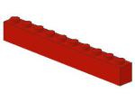 Lego Brick 1 x 10 x 1 (6111) red