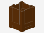 Lego Box 2 x 2 x 2 (61780) reddish brown