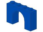 Lego Stein, Bogen 1 x 4 x 2 (6182) blau