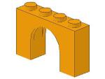 Lego Stein, Bogen 1 x 4 x 2 (6182) mittel orange