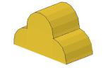 Lego Slope Stone, curved 4 x 2 x 2 (6216) yellow