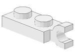 Lego Platte, modifiziert 1 x 2 (63868) weiß