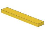 Lego Tile 1 x 6 (6636) yellow