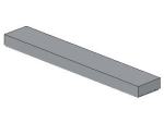 Lego Tile 1 x 6 (6636) light bluish gray