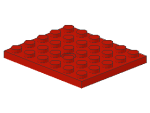Lego Plate, modified 5 x 6 (711) red