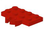 Lego Platte, modifiziert 2 x 4 (737a) rot