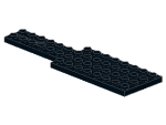 Lego Vehicle Base 4 x 14 (804) black