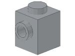 Lego Brick, modified 1 x 1 x 1 (87087) light bluish gray