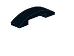 Lego Slope Stone, curved 4 x 1 x 2/3 (93273) black