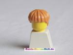 Lego Minifigur Haare, kurz, Schüsselschnitt, erd orange