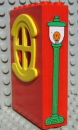 Lego Fabuland Building Wall 2 x 6 x 7 (x635c02pb03) Lamppost right